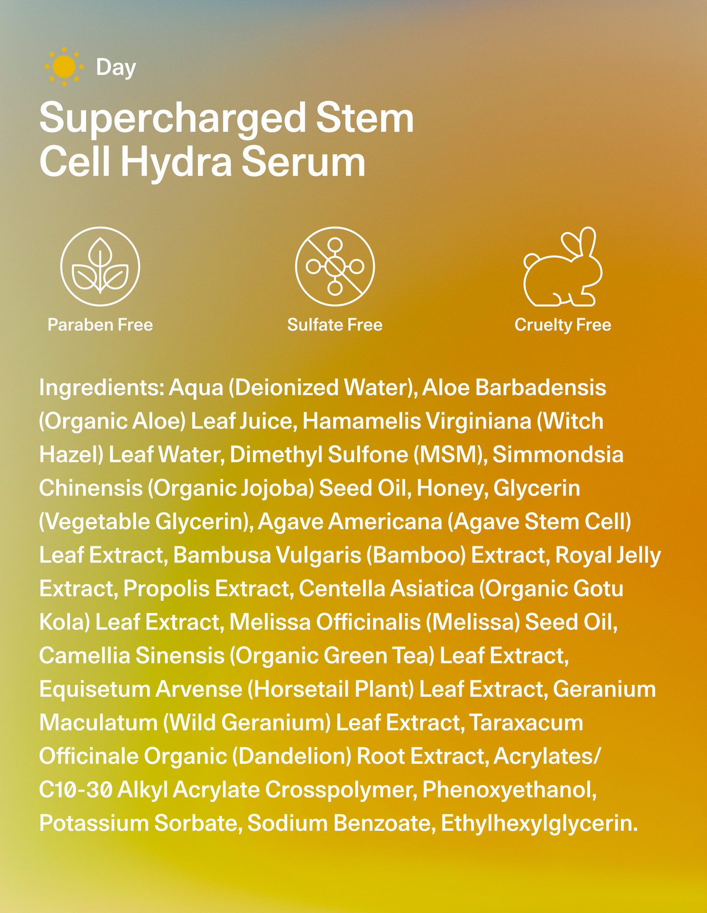 Supercharged Stem Cell Hydra Serum